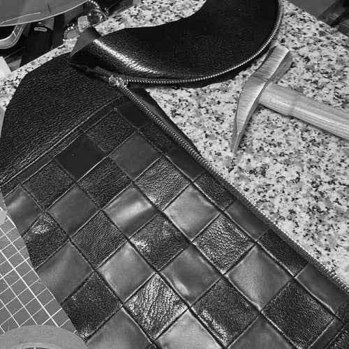 Sac banane - damier noir | EMPREINTES Paris - EMPREINTES Paris