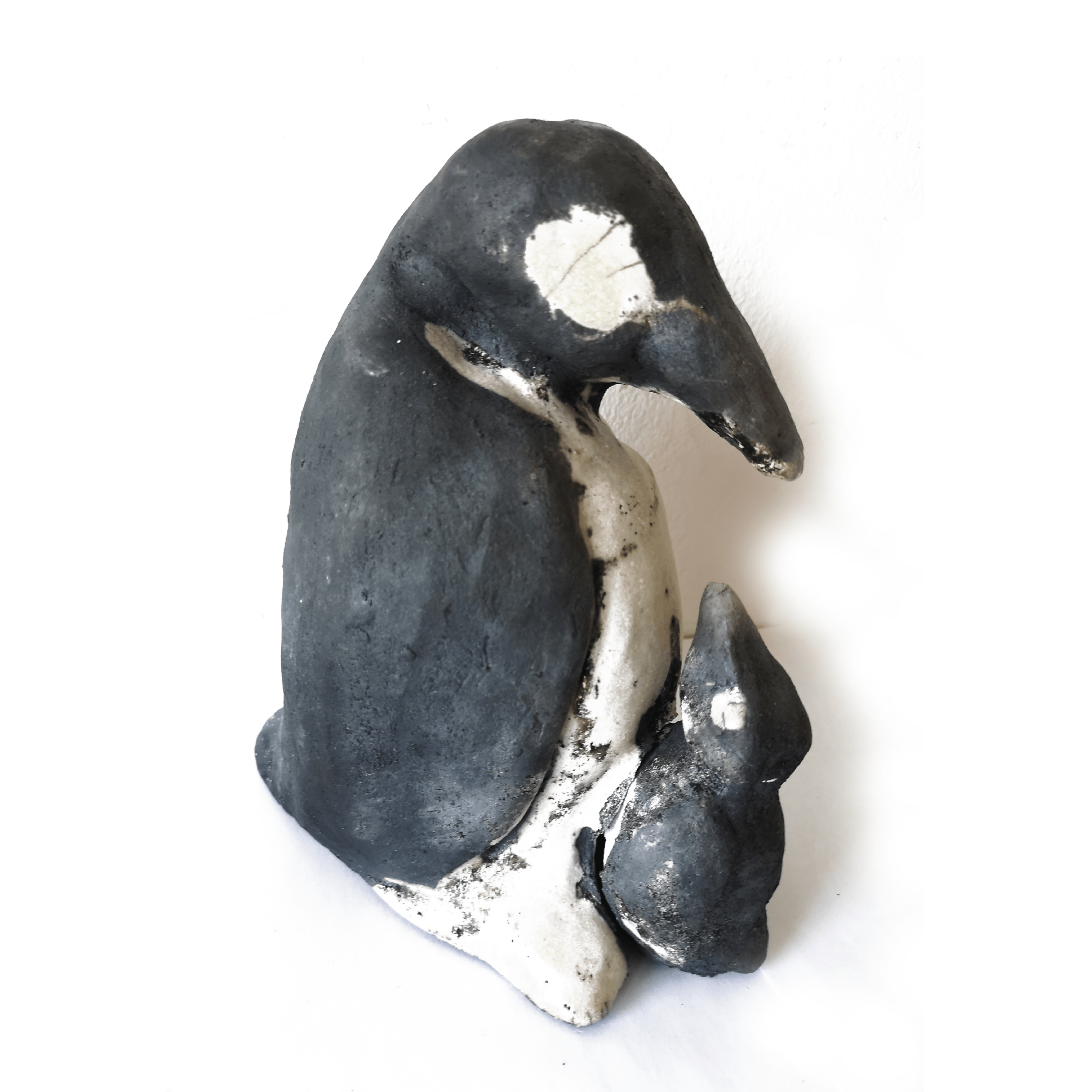 Sculpture pingouin et son bébé La maternité | EMPREINTES Paris | EMPREINTES Paris