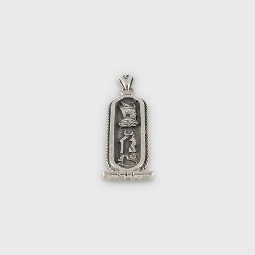 Pendentif cartouche égyptienne argent massif | EMPREINTES Paris - EMPREINTES Paris