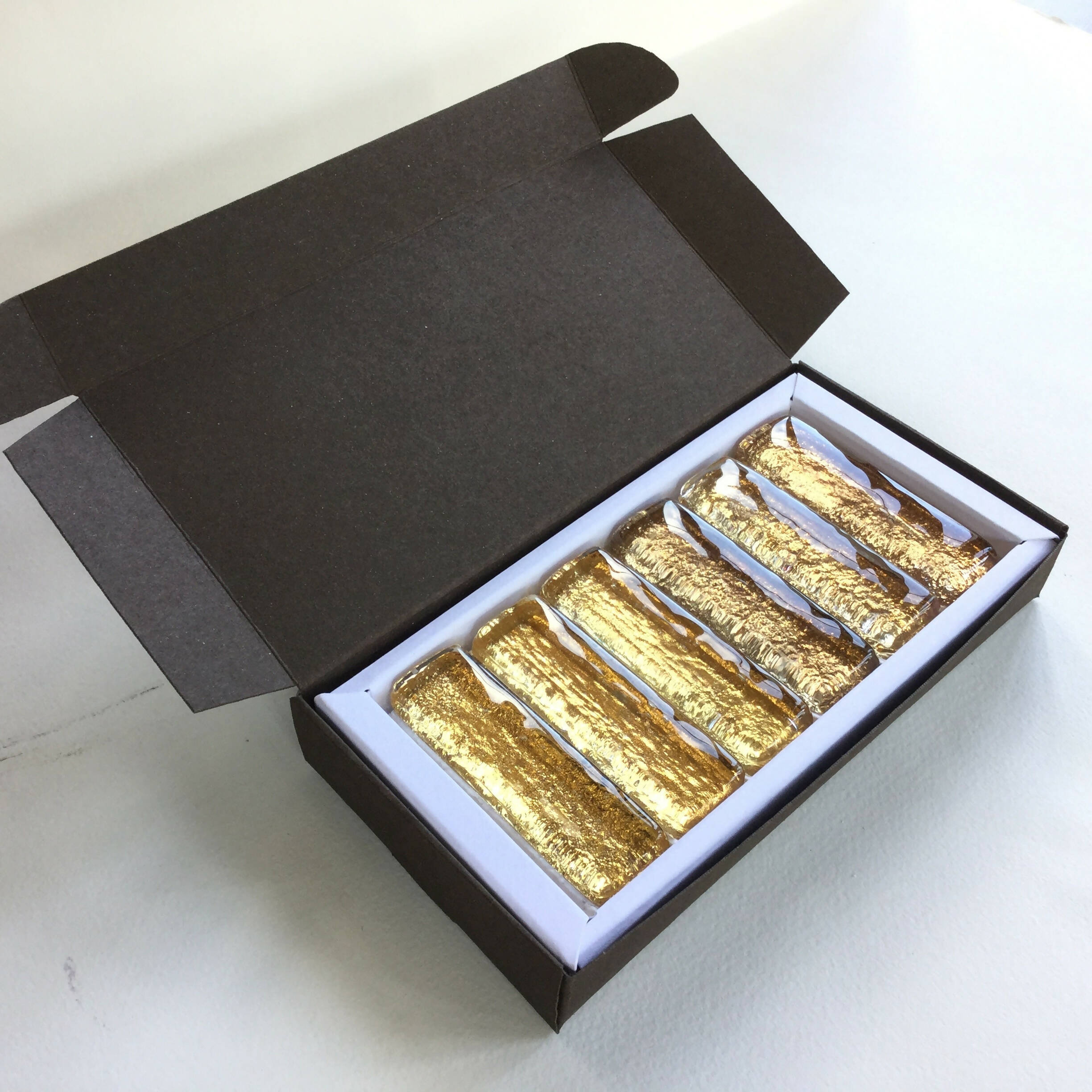 Coffret de 6 porte-couteaux barrettes dorés | EMPREINTES Paris | EMPREINTES Paris