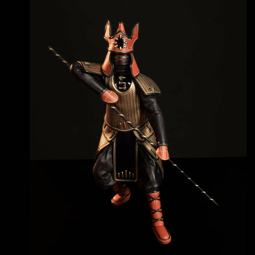 Sculpture samourai lancier noir et doré | EMPREINTES Paris - EMPREINTES Paris