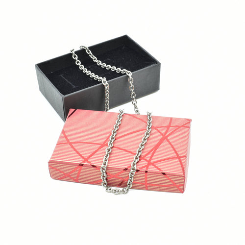 Chaîne titane à maille Forçat Rond 3.8 millimètres | EMPREINTES Paris - EMPREINTES Paris