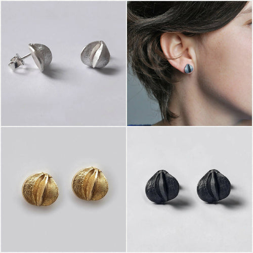 Boucles d'oreilles Graine argent | EMPREINTES Paris - EMPREINTES Paris