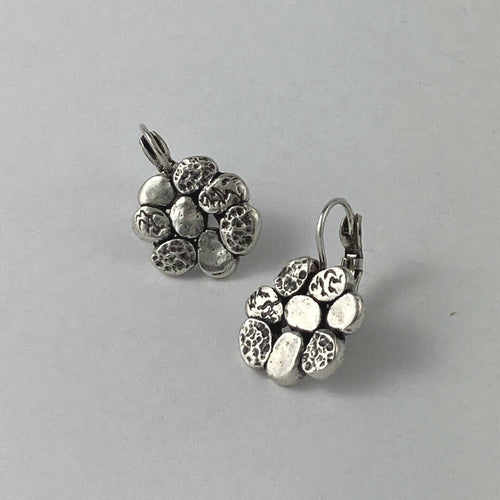 Boucles d’oreilles en étain Argenté 10 | EMPREINTES Paris - EMPREINTES Paris