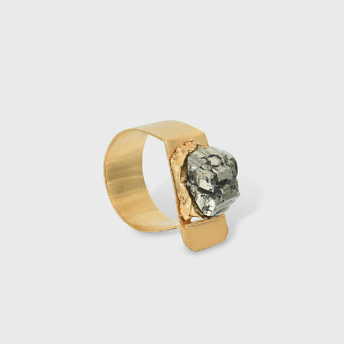 Bague Pyrite Or Pièce unique | EMPREINTES Paris - EMPREINTES Paris