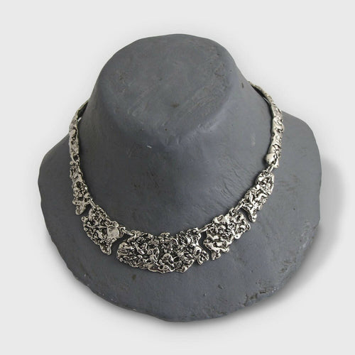 Collier réglable en étain argenté 8 | EMPREINTES Paris - EMPREINTES Paris