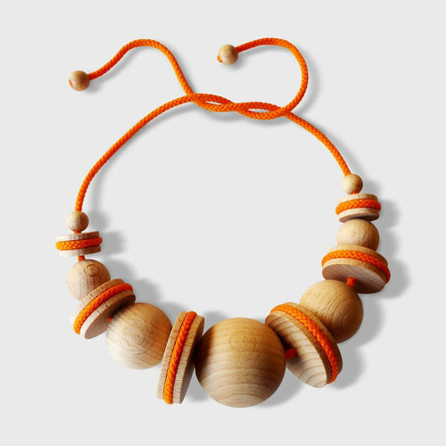 Collier FLOTS orange | EMPREINTES Paris - EMPREINTES Paris