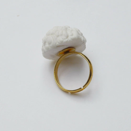 Bague PANNA BOUTON BLANC | EMPREINTES Paris - EMPREINTES Paris