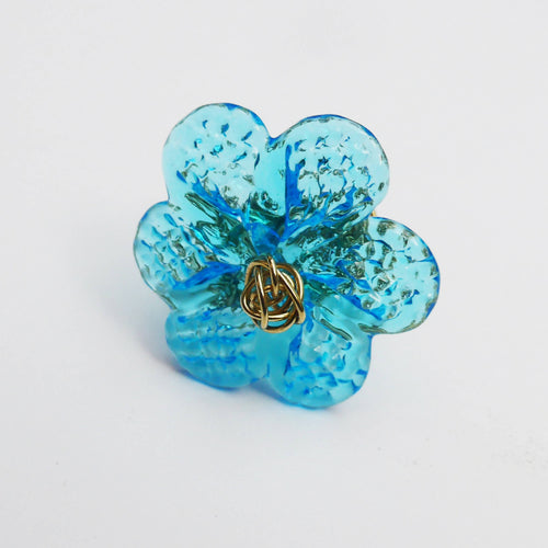 Bague fleur Bleu TREILLE | EMPREINTES Paris - EMPREINTES Paris
