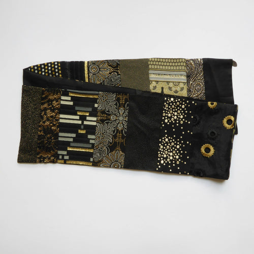 Écharpe bijou -Royal noir or | EMPREINTES Paris - EMPREINTES Paris