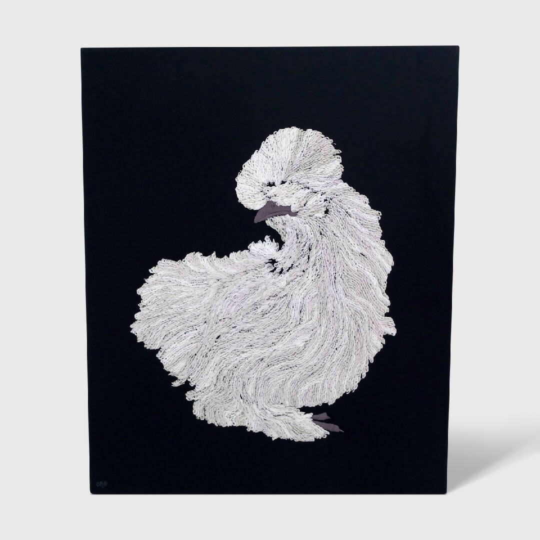 Tableau poule soie | EMPREINTES Paris