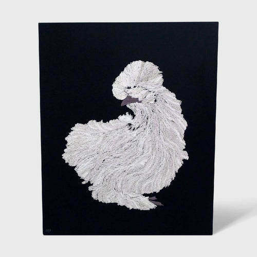 Tableau poule soie | EMPREINTES Paris - EMPREINTES Paris