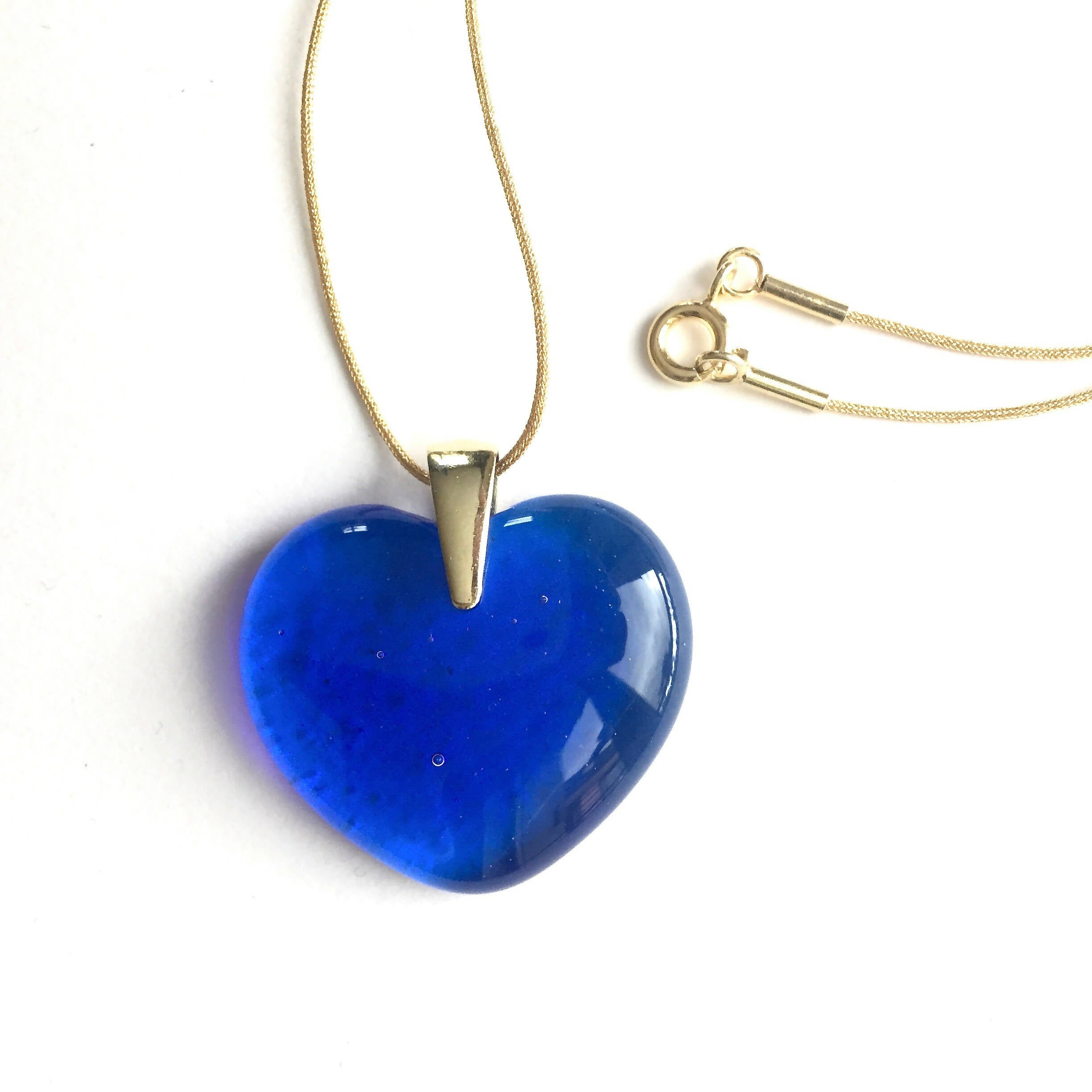 Pendentif COEUR bleu roi | EMPREINTES Paris