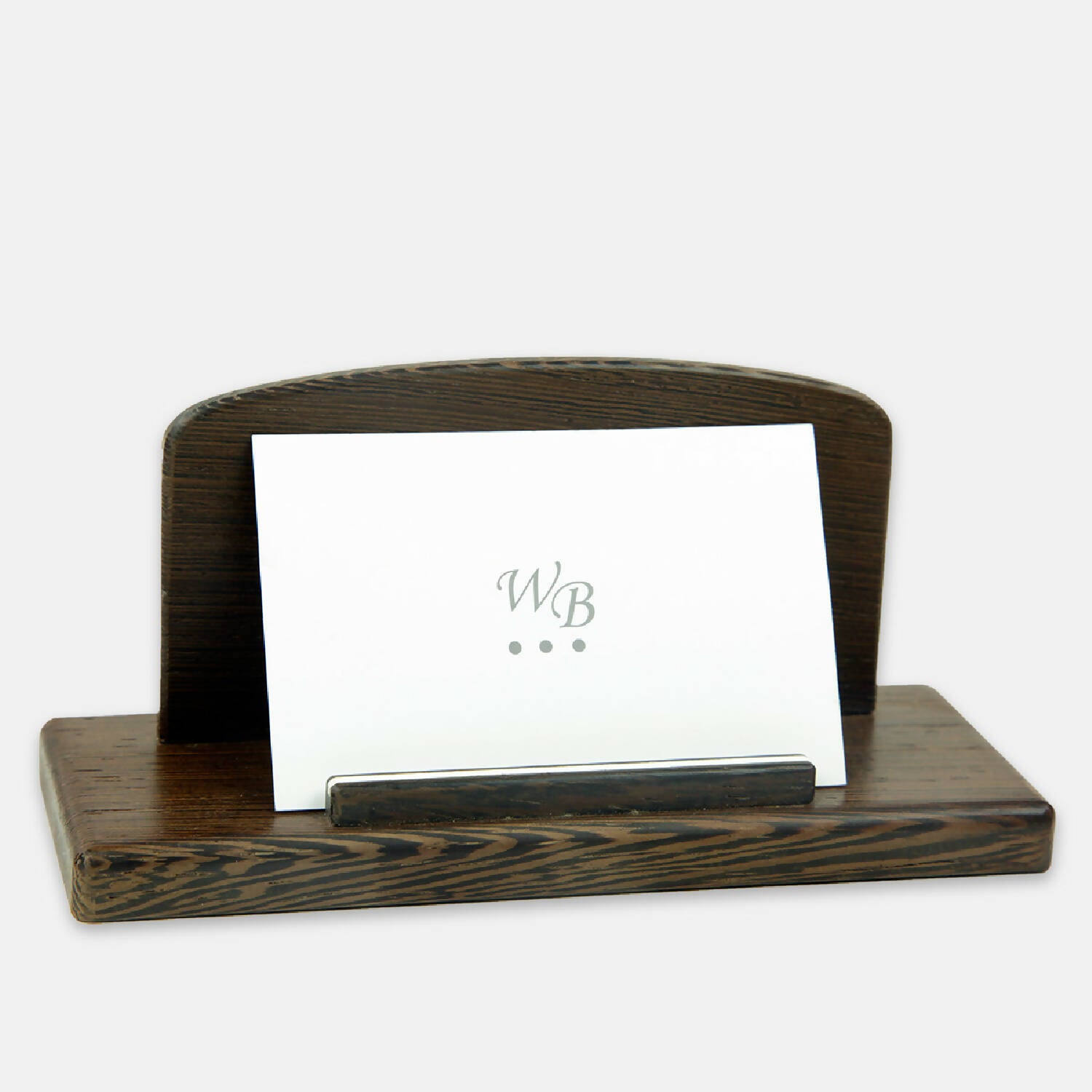 Porte carte de visite vertical wengué | EMPREINTES Paris