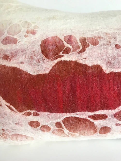 Coussin collection Ecumes rouge | EMPREINTES Paris - EMPREINTES Paris