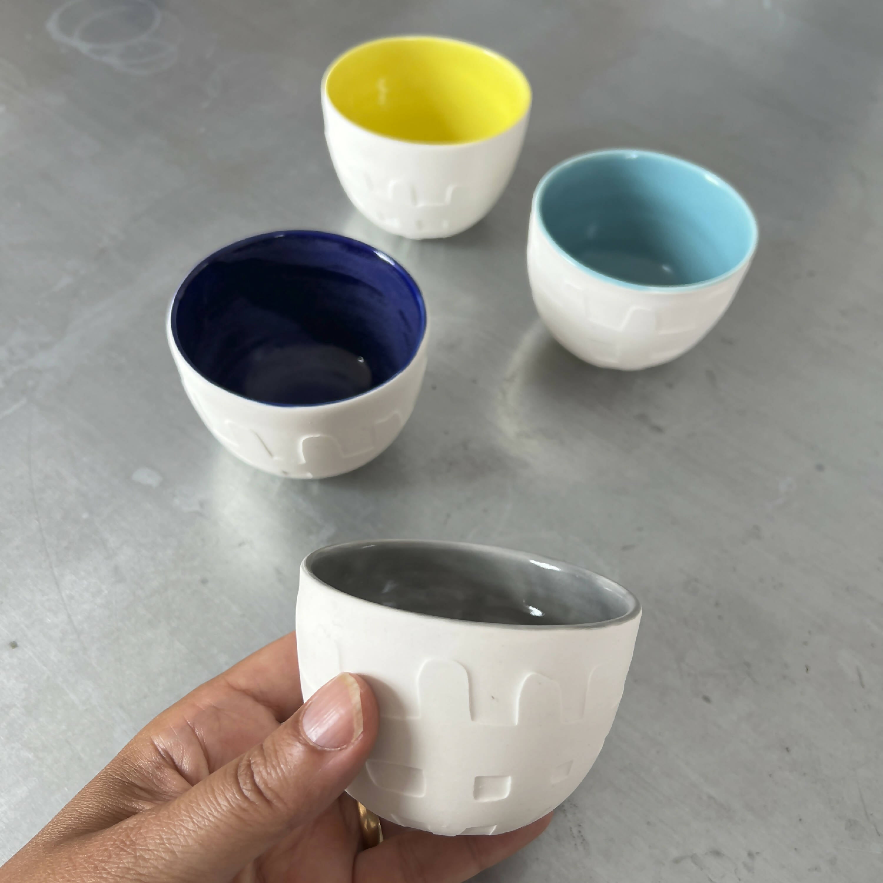 Tasse à café Quadrille (disponible en différents coloris) – EMPREINTES Paris