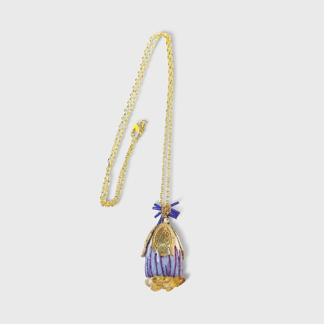 Collier Cocoon bleu w | EMPREINTES Paris