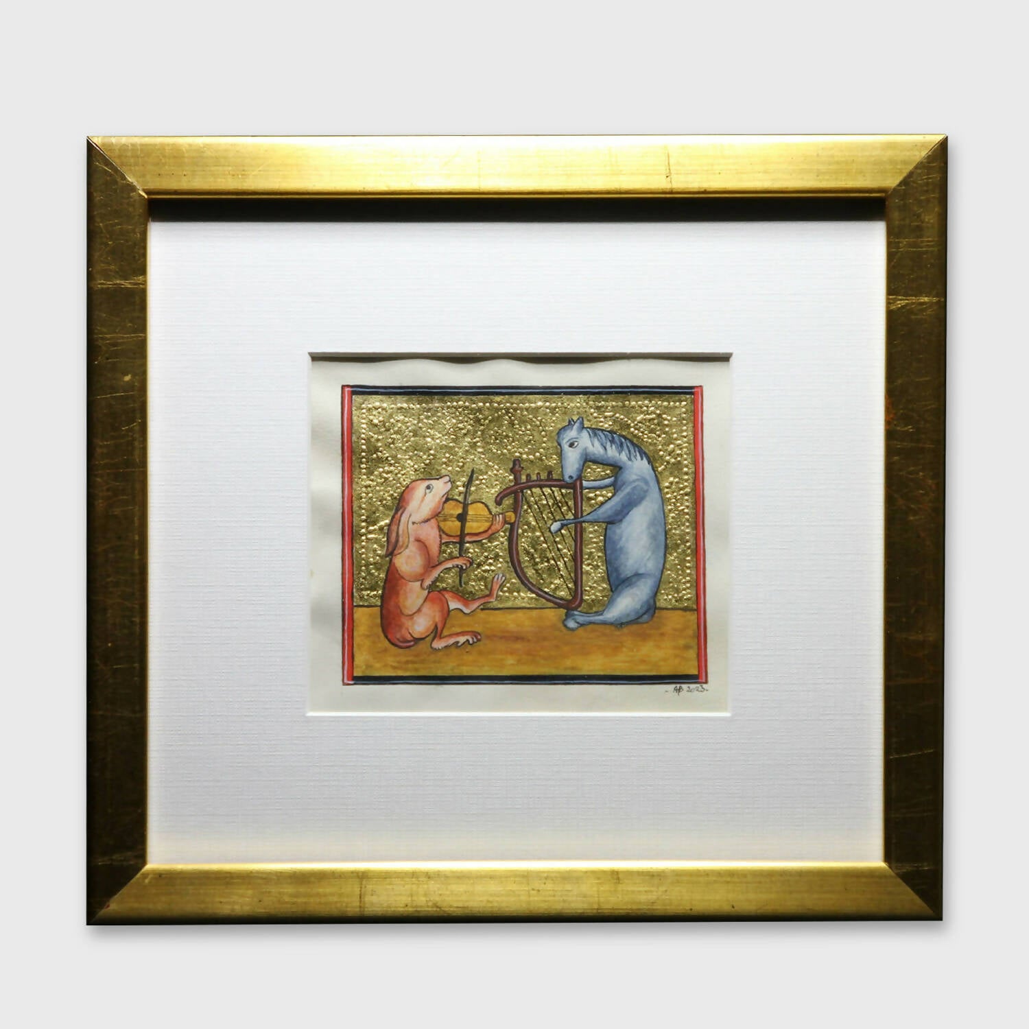 Enluminure les animaux musiciens 1 | EMPREINTES Paris