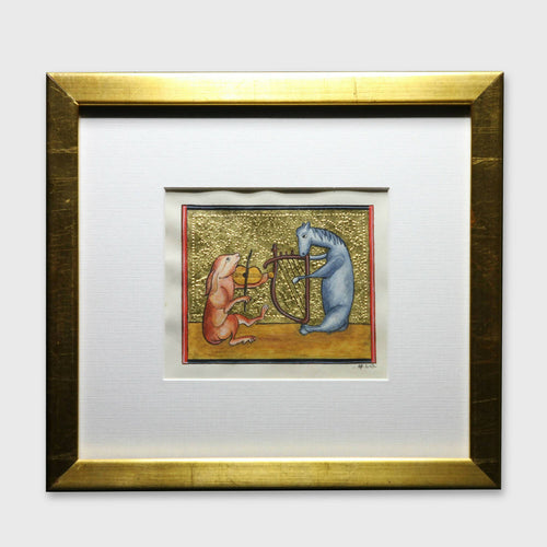 Enluminure les animaux musiciens 1 | EMPREINTES Paris - EMPREINTES Paris