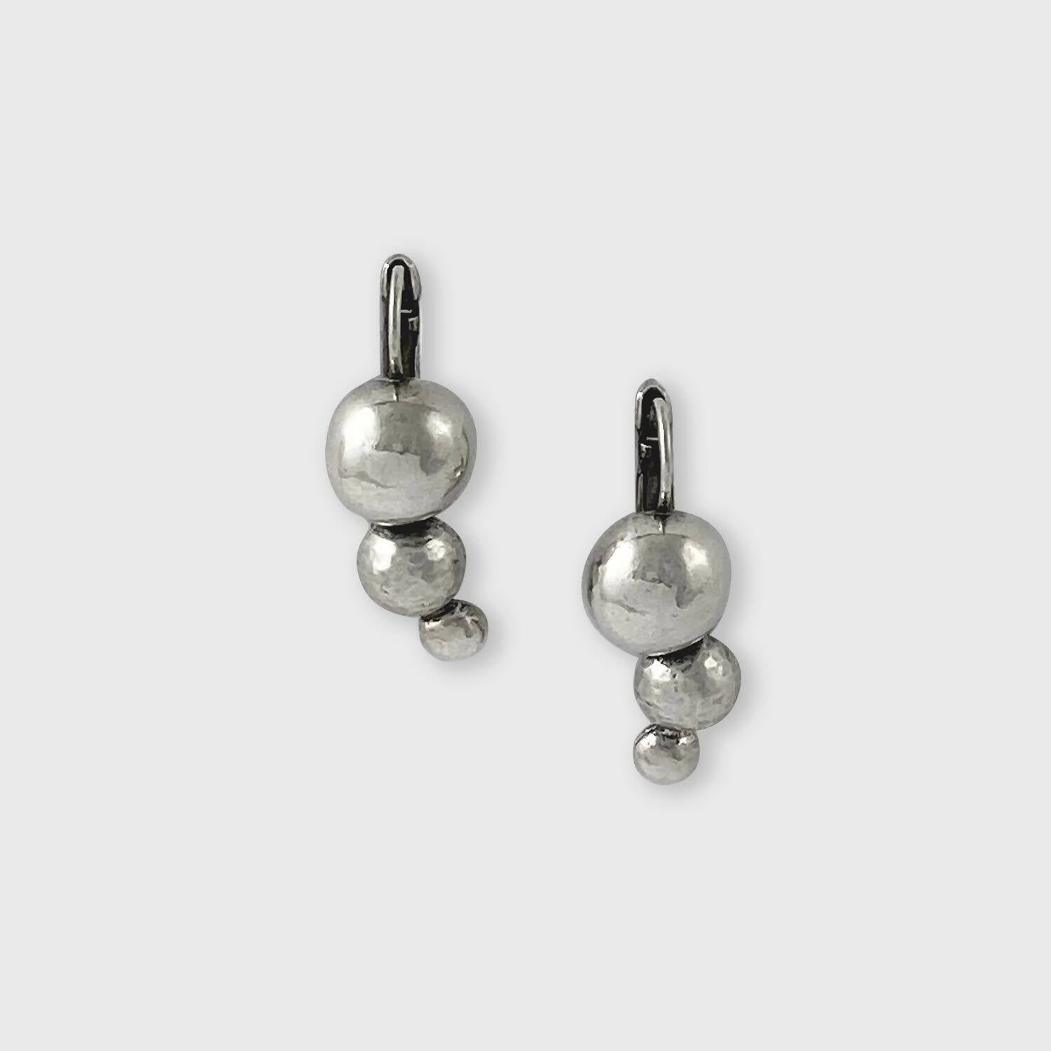 Boucles d’oreilles en étain Argenté 28 | EMPREINTES Paris