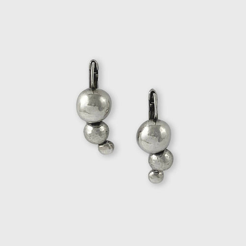 Boucles d’oreilles en étain Argenté 28 | EMPREINTES Paris - EMPREINTES Paris