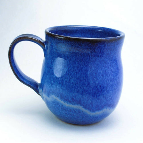 Mug rond en grès avec email bleu | EMPREINTES Paris - EMPREINTES Paris