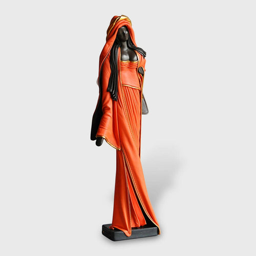 Sculpture Femme orange debout | EMPREINTES Paris - EMPREINTES Paris