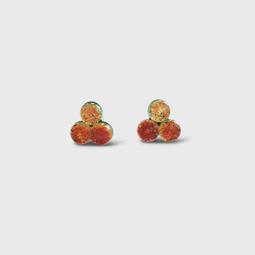 Boucles d'oreilles TRINE orange | EMPREINTES Paris - EMPREINTES Paris