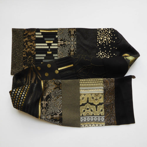 Écharpe bijou -Royal noir or | EMPREINTES Paris - EMPREINTES Paris