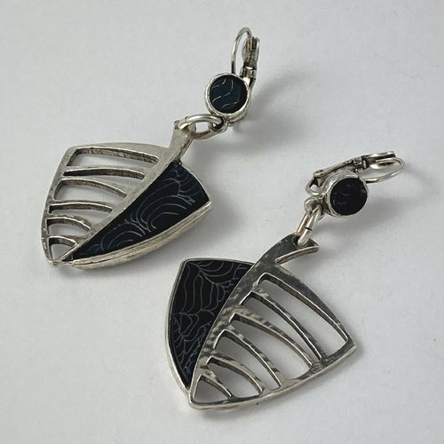 Boucles d’oreilles en étain Argenté 22 | EMPREINTES Paris - EMPREINTES Paris