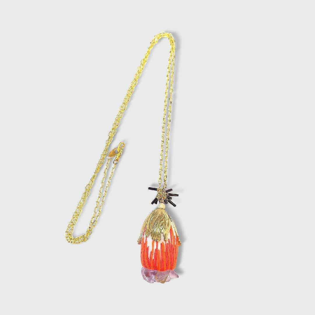 Collier Cocoon Rouge w | EMPREINTES Paris