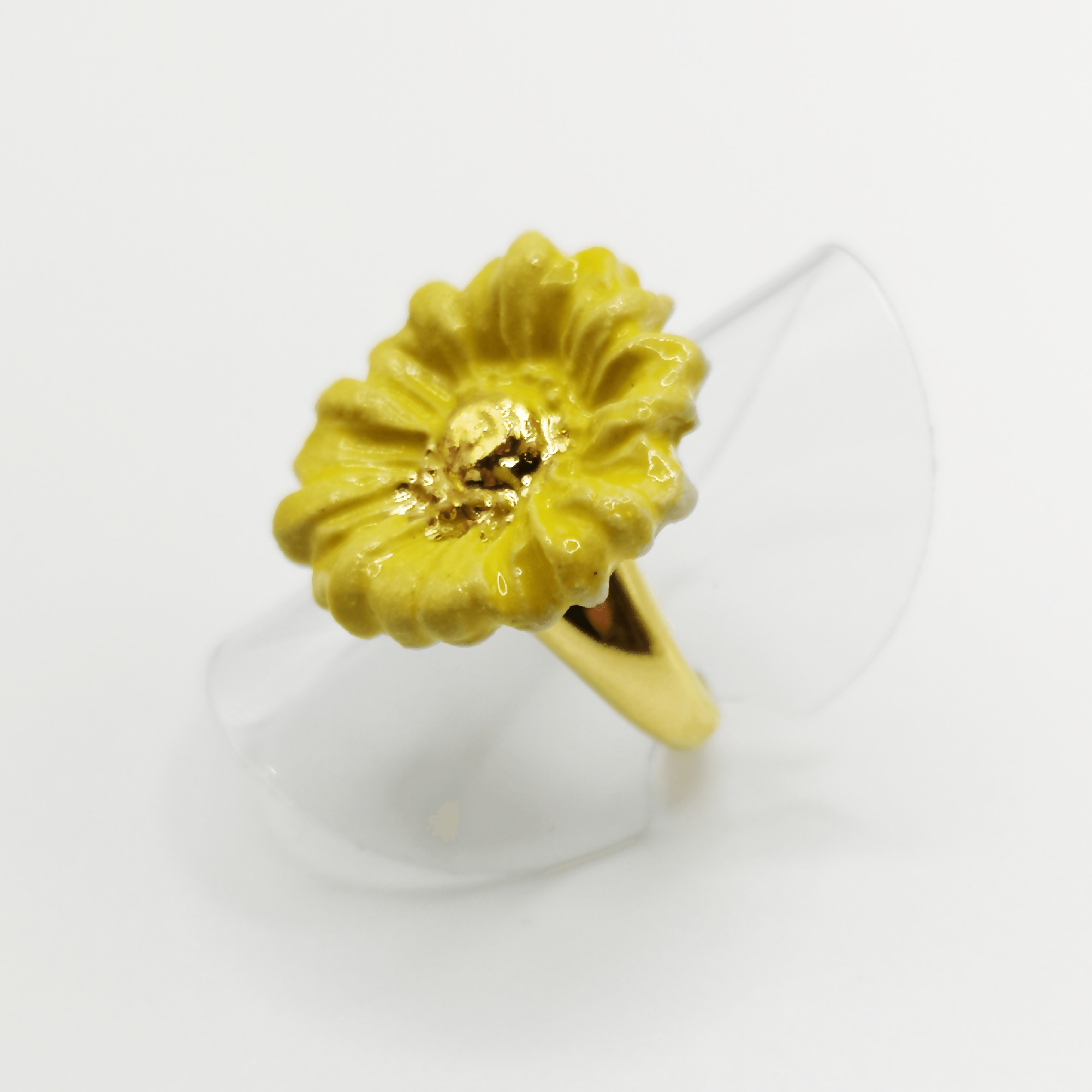 Bague jaune et or fleur Marguerite | EMPREINTES Paris | EMPREINTES Paris