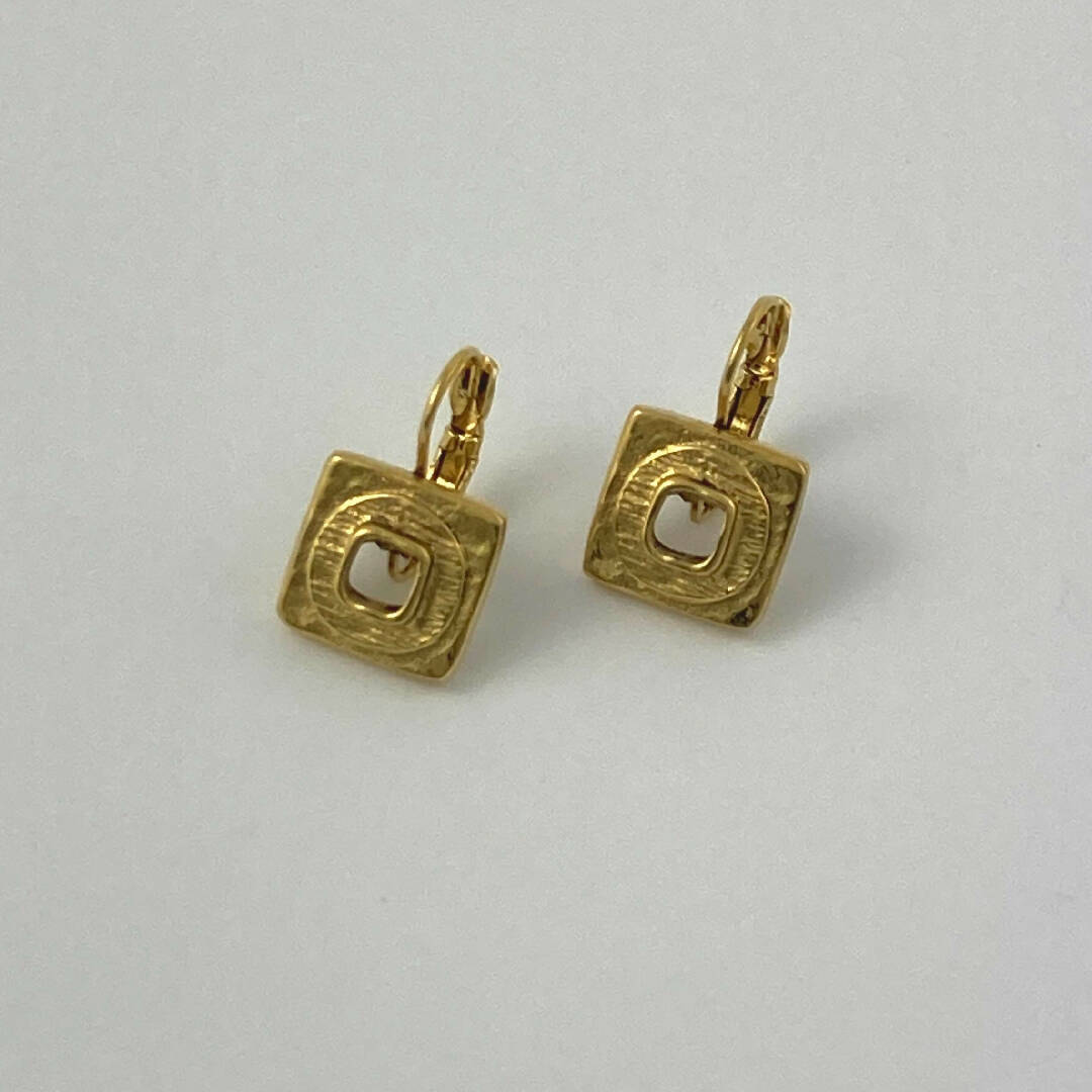 Boucles d’oreilles en étain Doré 16 | EMPREINTES Paris