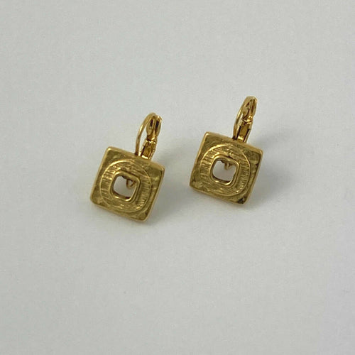 Boucles d’oreilles en étain Doré 16 | EMPREINTES Paris - EMPREINTES Paris
