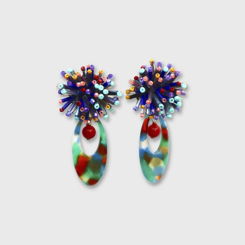 Boucles d'oreilles Pompon Multi | EMPREINTES Paris - EMPREINTES Paris