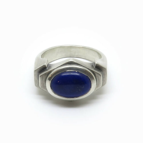 Chevalière Architecturale Lapis Lazuli | EMPREINTES Paris - EMPREINTES Paris