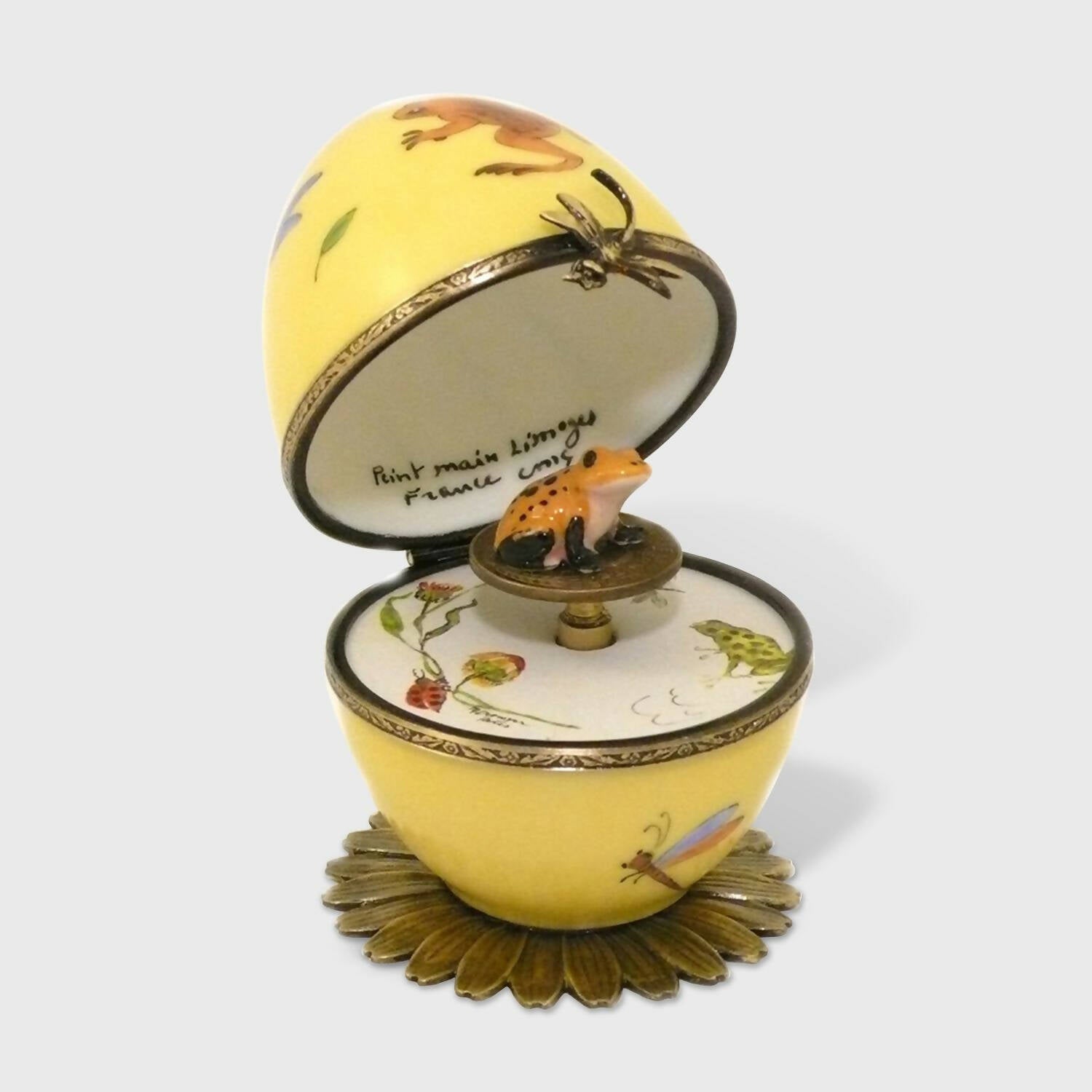Boite à musique grenouille jaune | EMPREINTES Paris