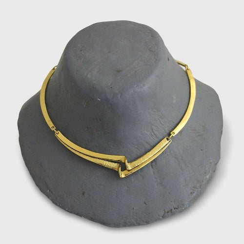 Collier réglable en étain Doré 6 | EMPREINTES Paris - EMPREINTES Paris