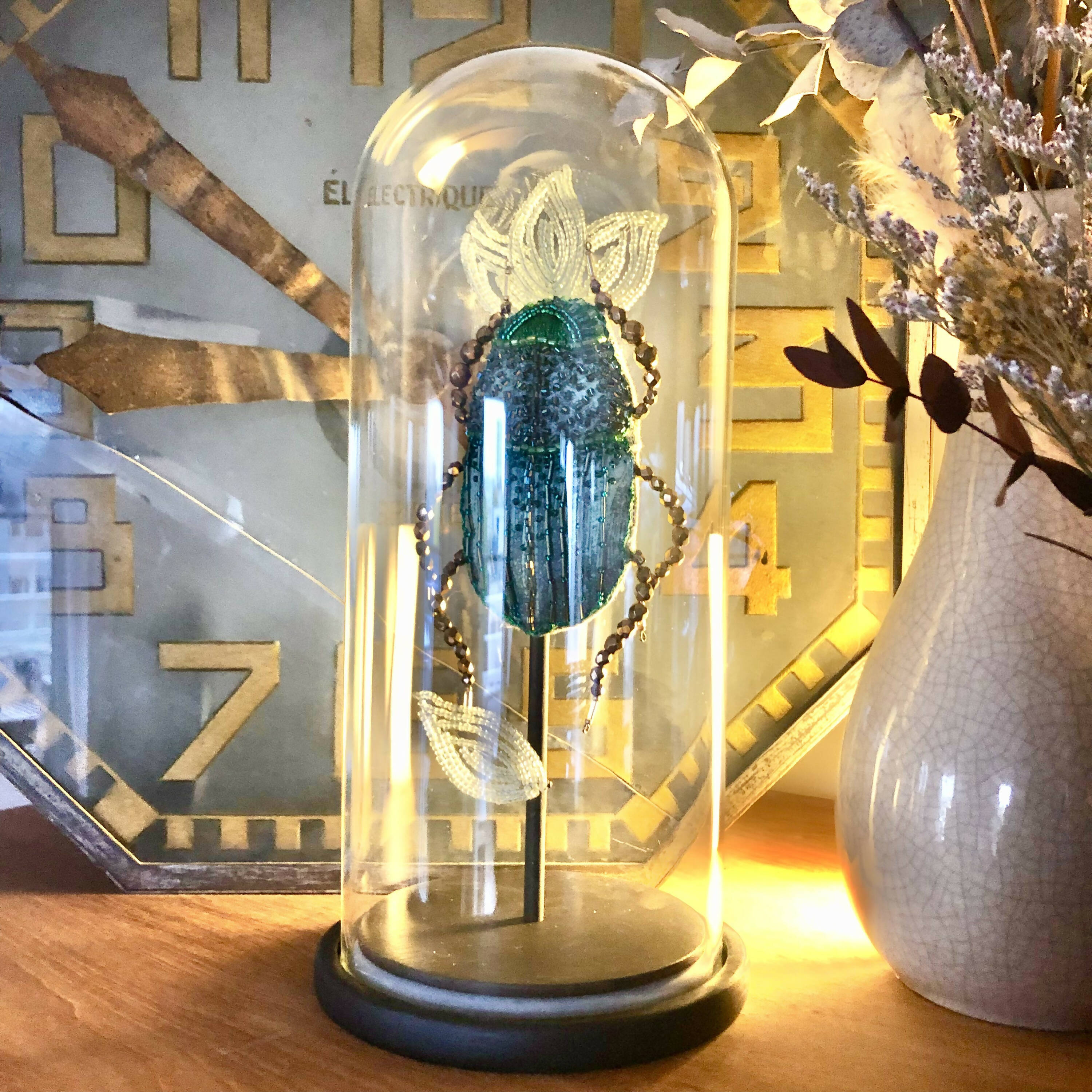 sculpture_textile_scarabee_emeraude_agathe_you | EMPREINTES Paris