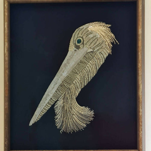 Tableau perlé le Pélican | EMPREINTES Paris - EMPREINTES Paris