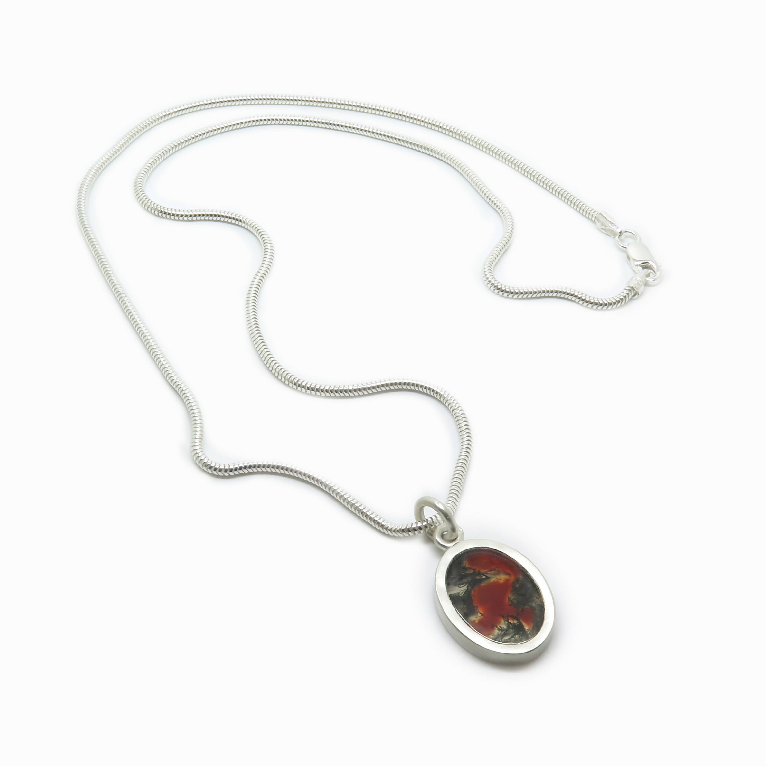 Collier ovale agate mousse | EMPREINTES Paris