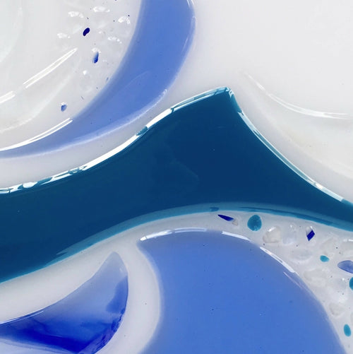 Applique carrée - Vagues bleues | EMPREINTES Paris - EMPREINTES Paris