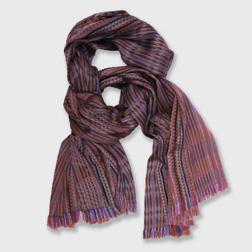 Écharpe maxi Laine Soie Multico Daim CINÉTIQUE | EMPREINTES Paris - EMPREINTES Paris