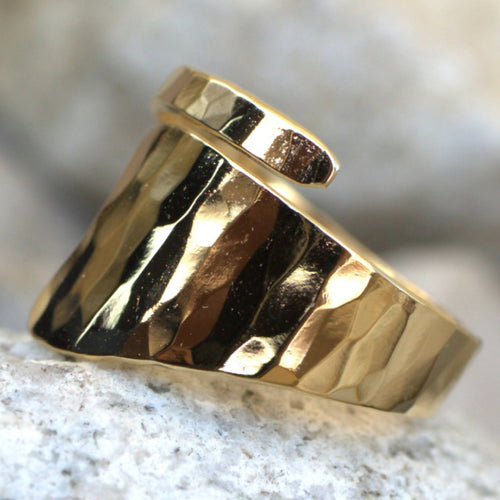 Bague martelée plaqué or | EMPREINTES Paris - EMPREINTES Paris