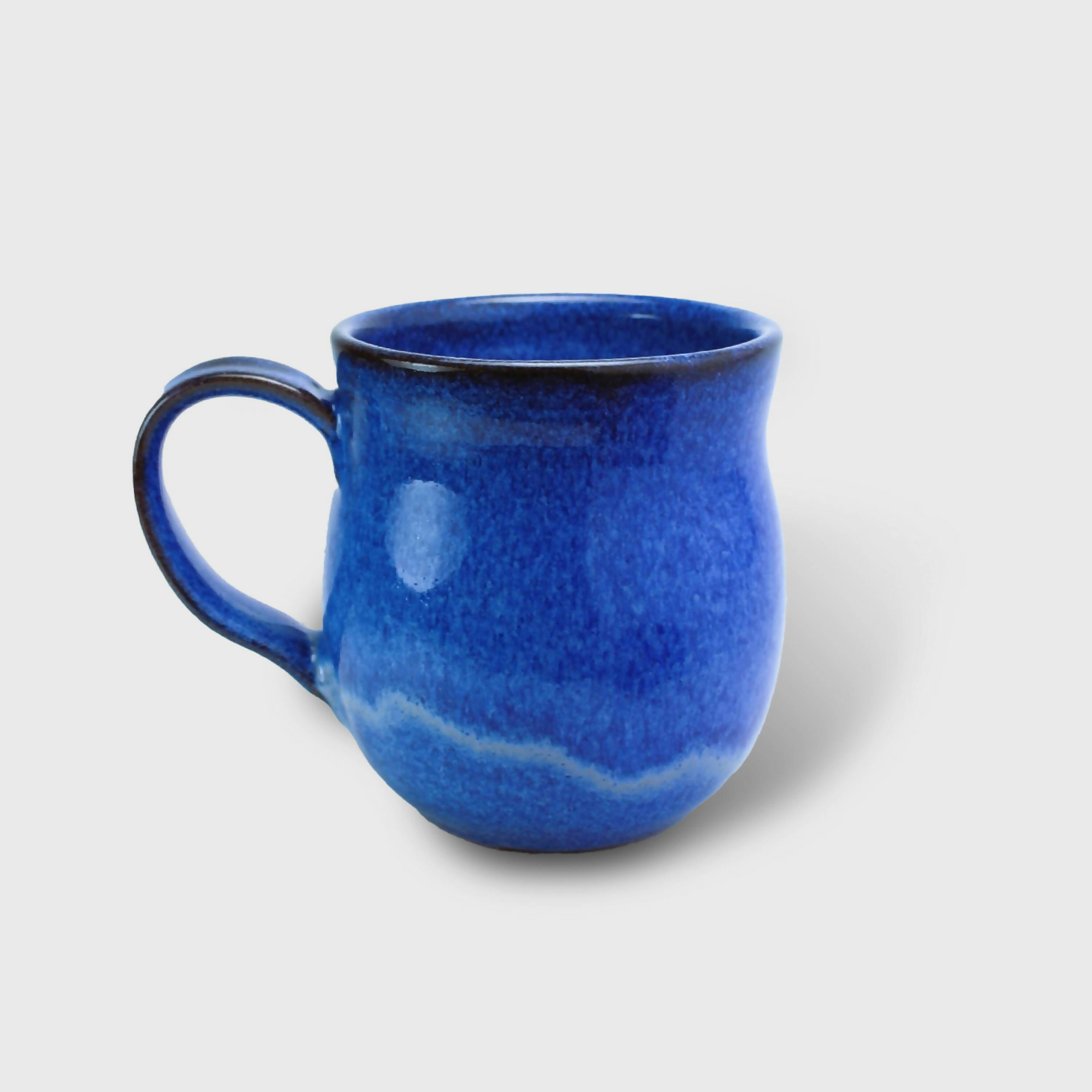 Mug rond en grès avec email bleu | EMPREINTES Paris