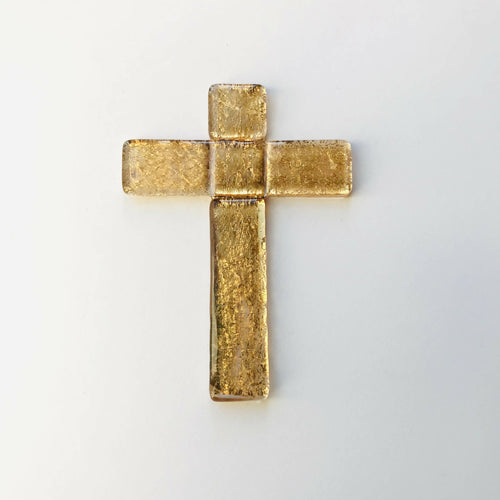 Croix murale dorée à la feuille d'or | EMPREINTES Paris - EMPREINTES Paris