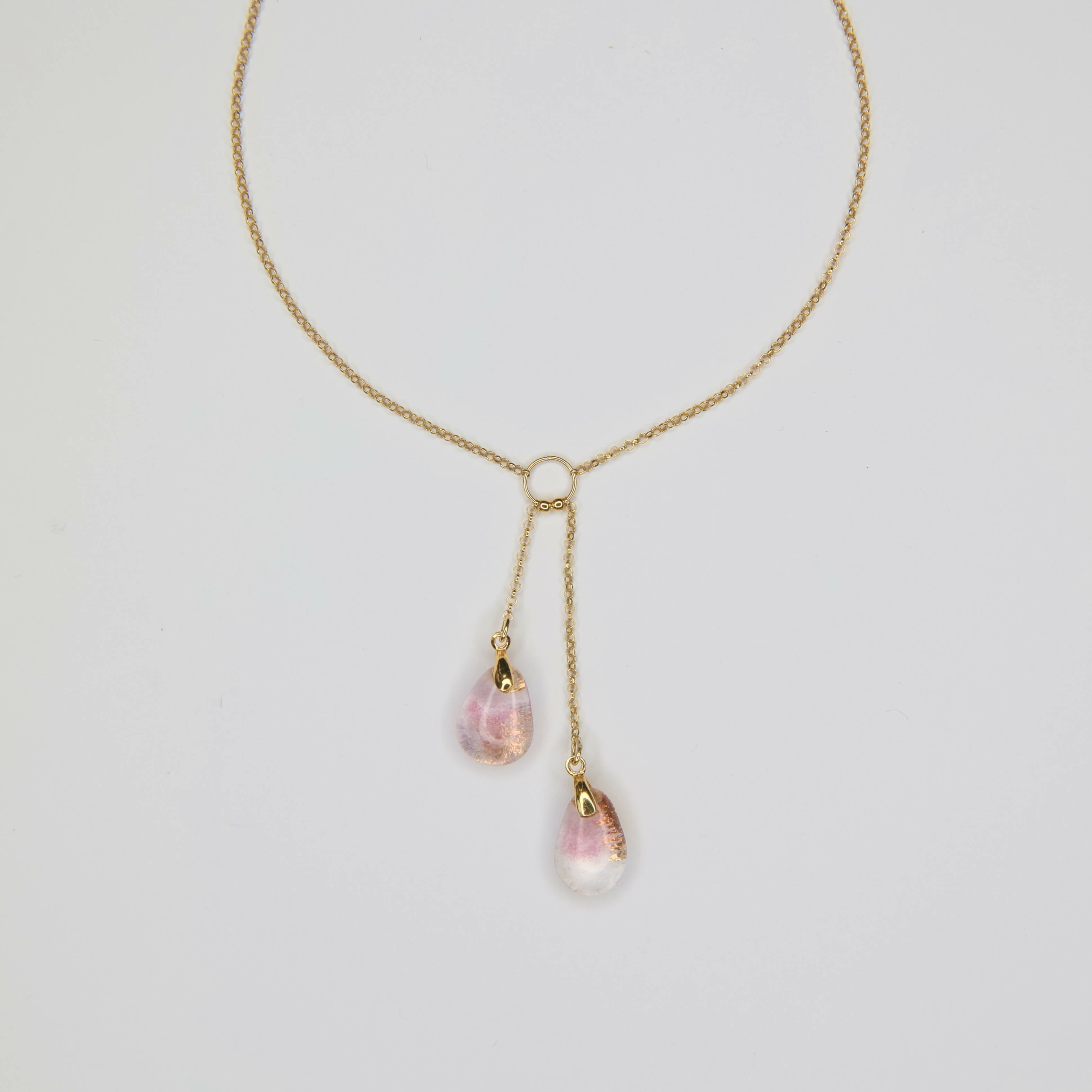 COLLIER CARILLON rose nacré | EMPREINTES Paris
