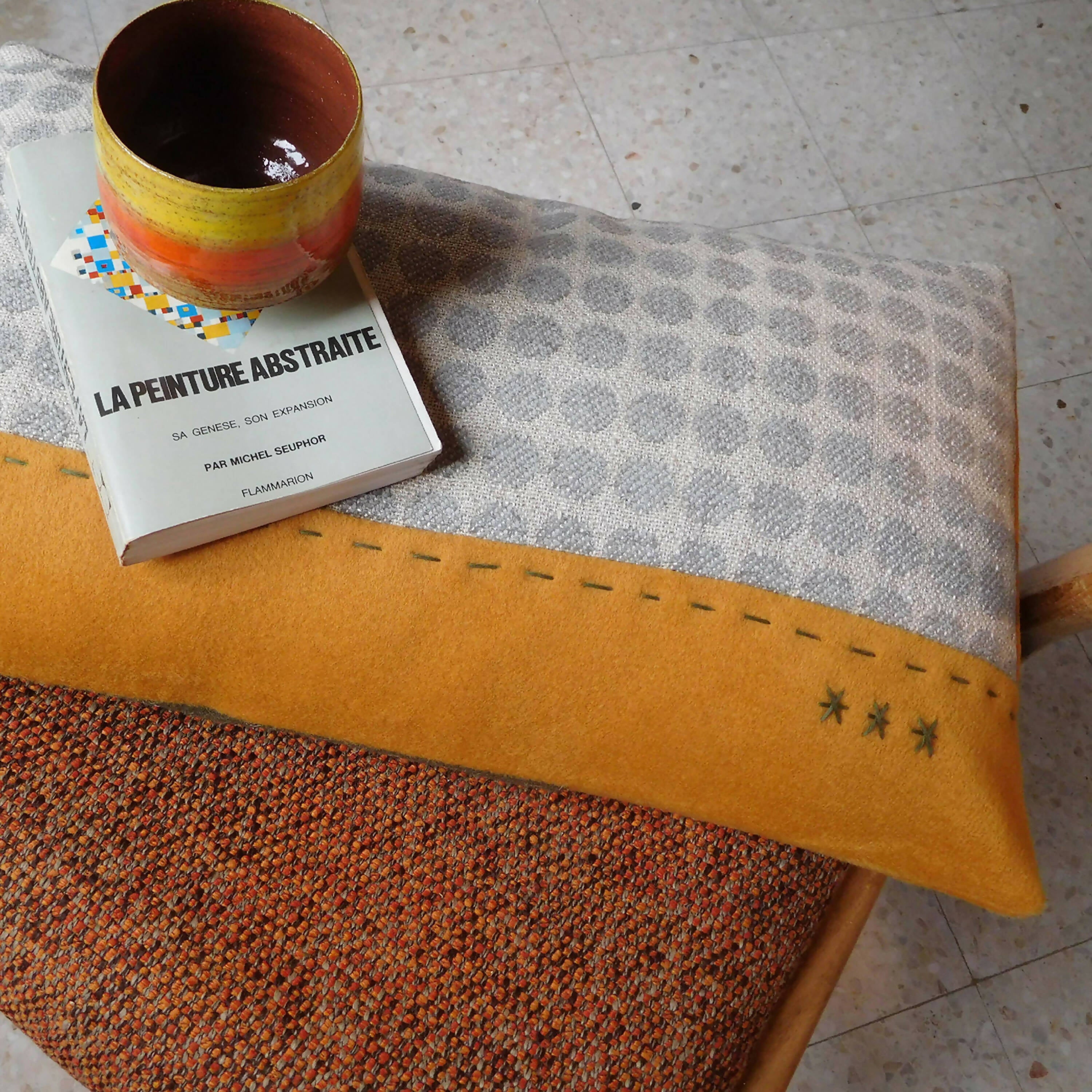 Coussin Soft Jaune | EMPREINTES Paris