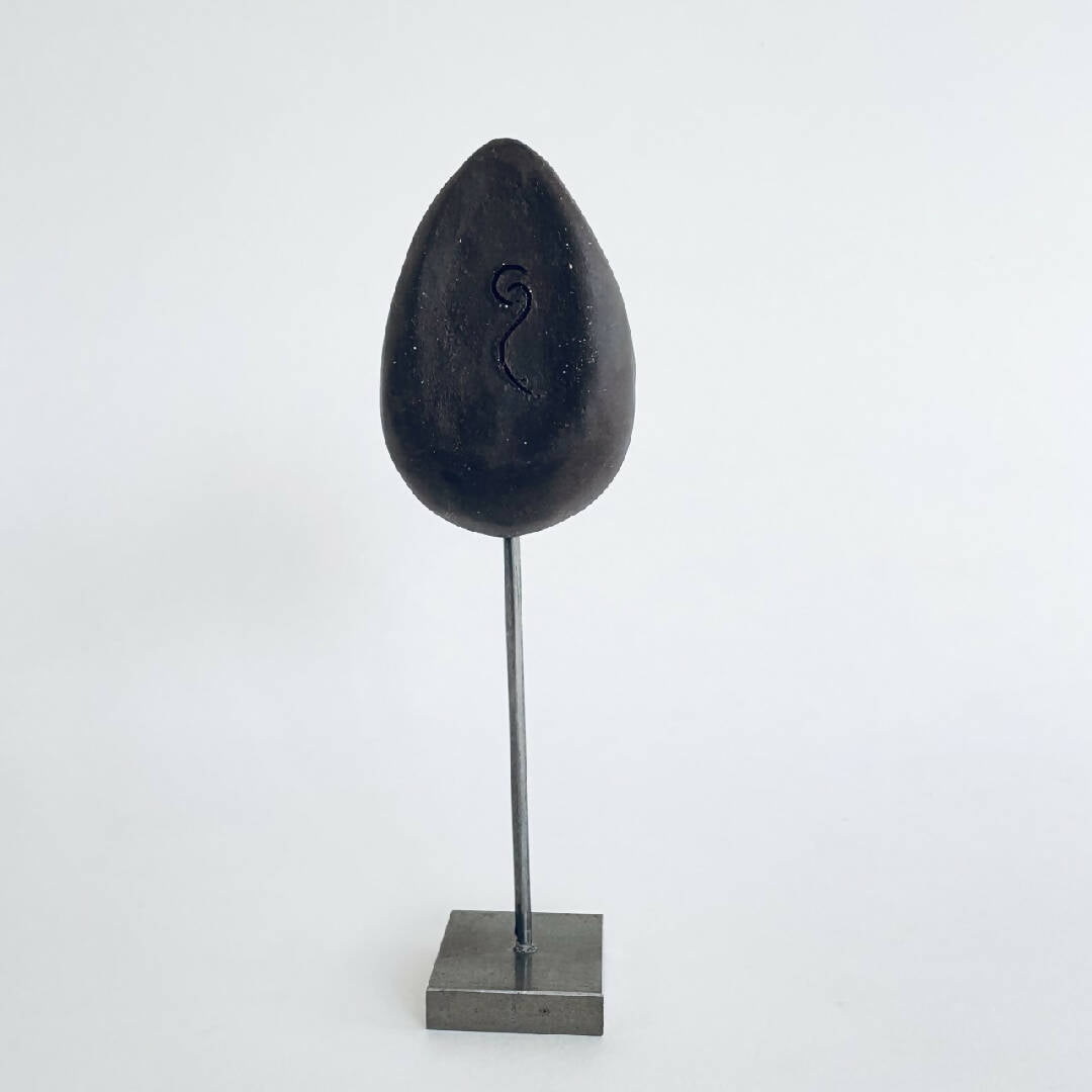 Sculpture sein Grés noir et argent | EMPREINTES Paris | EMPREINTES Paris