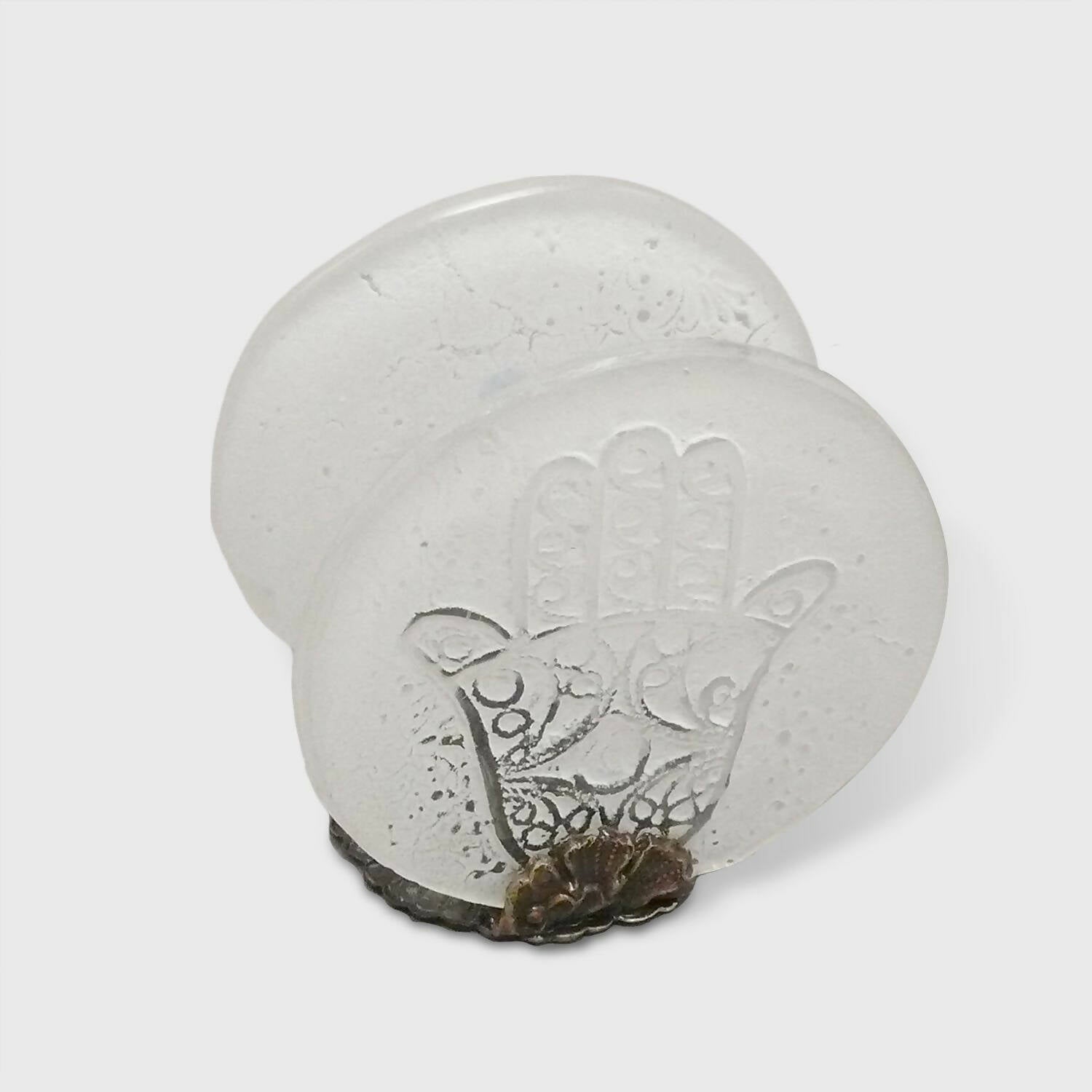 Porte-cartes Khamsa blanche | EMPREINTES Paris